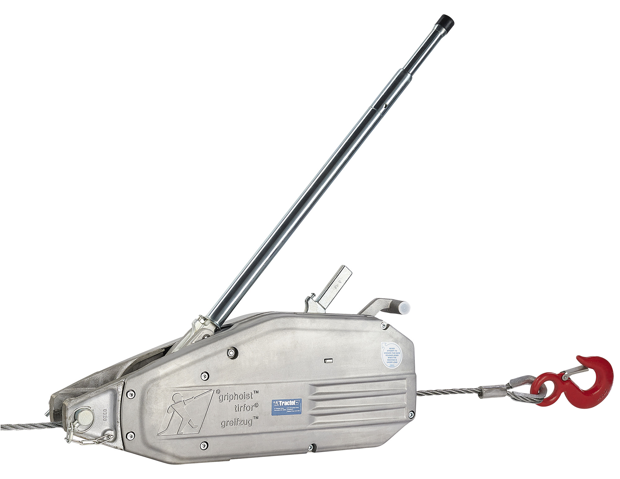 griphoist® - 4 Ton Capacity Wire Rope Hoist : Tractel US