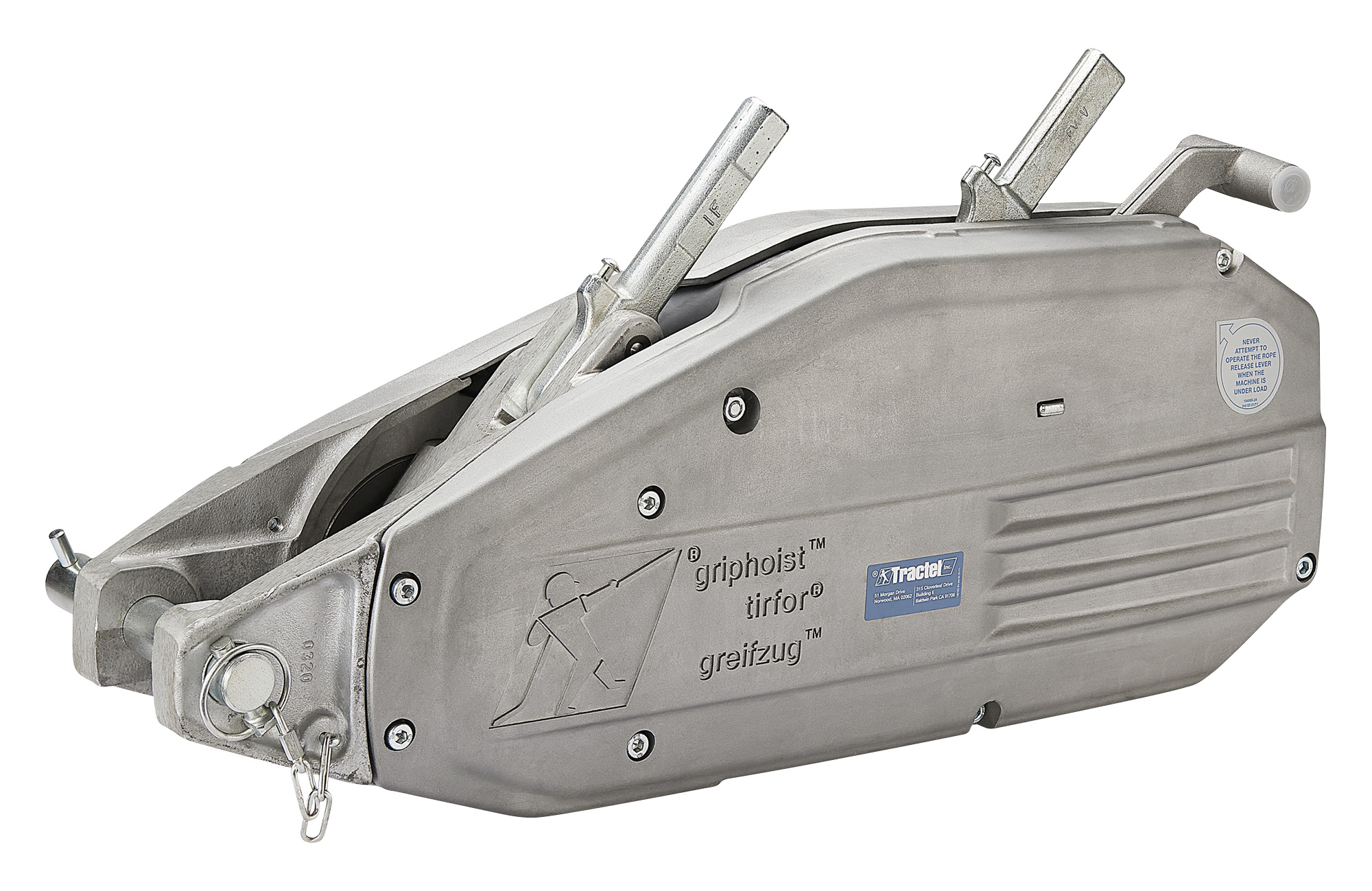 griphoist® - 4 Ton Capacity Wire Rope Hoist : Tractel US